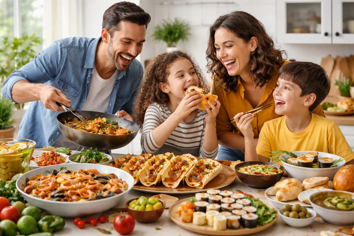 Les saveurs du monde : un voyage culinaire en famille