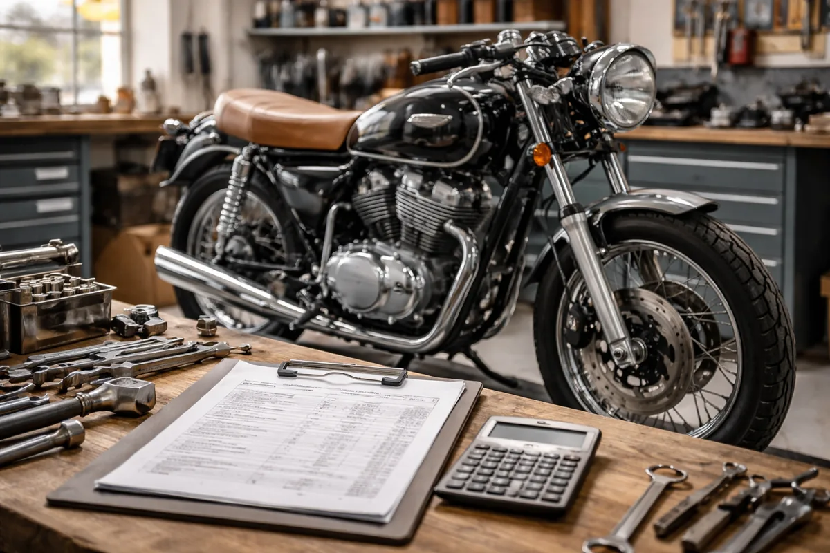 Comment établir une évaluation des coûts pour la restauration d'une moto classique